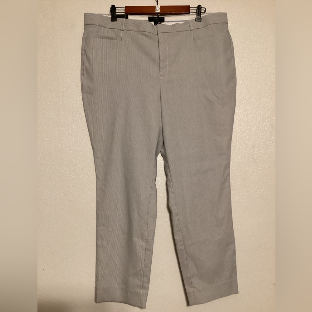 New Banana Republic Sloan Curvy Fit Pin Striped Pant